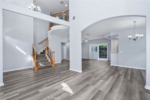 Chandelier, Interior, Wood Texture Flooring