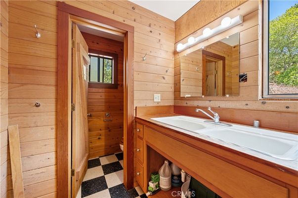 Bathroom, Dual Sink Vanities, Interior, Wooden Walls