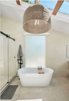 Bathroom, Free Standing Baths, Glass Shower, Interior