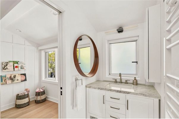 Bathroom, Interior, Wood Texture Flooring
