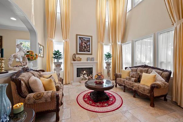 Fireplace, Interior, Living room, Recessed Lighting