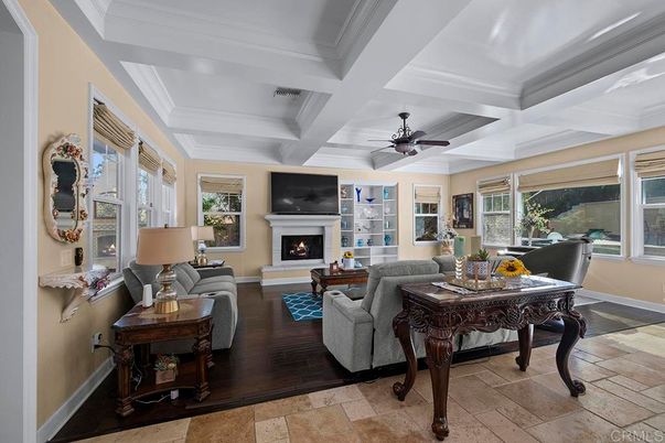 Dining room, Fireplace, Interior, Living room
