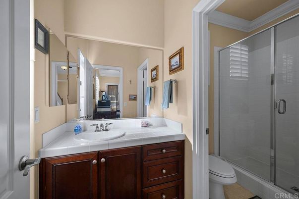 Bathroom, Glass Shower, Interior, Tile Countertops