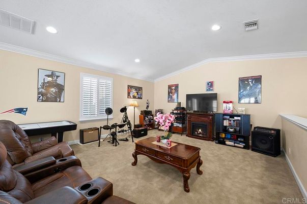 Home Theatre Room, Fireplace, Interior, Living room, Recessed Lighting