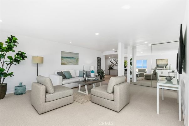 Interior, Living room, Recessed Lighting