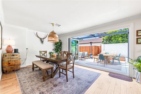 Dining room, Interior, Wood Texture Flooring