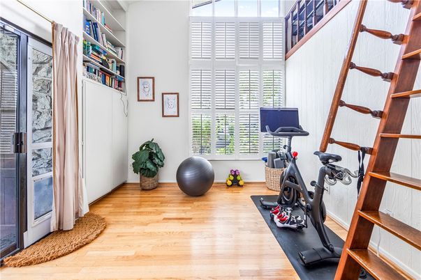 Fitness Equipment, Interior, Wood Texture Flooring