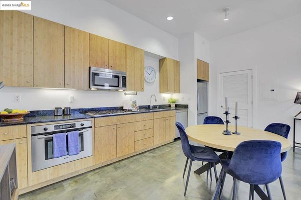 Dining room, Interior, Kitchen, Recessed Lighting, Stainless Steel Appliances