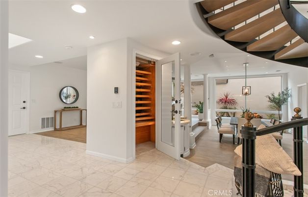 Interior, Marble, Recessed Lighting, Wood Texture Flooring
