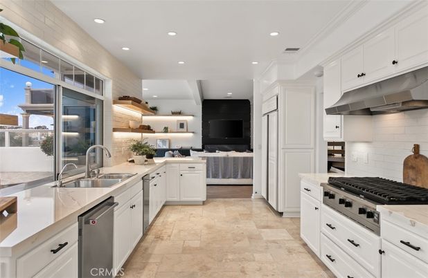 Interior, Kitchen, Recessed Lighting, Stainless Steel Appliances