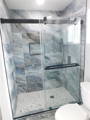 Bathroom, Glass Shower, Interior
