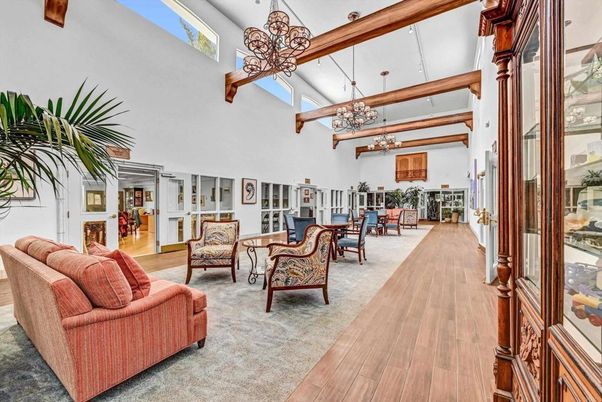 Chandelier, Interior, Living room, Pendant Lights, Wooden Beams, Wood Texture Flooring
