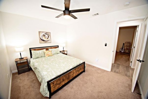Bedroom, Interior, Wood Texture Flooring