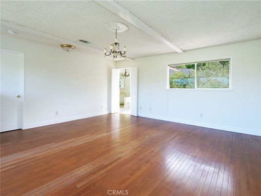 Chandelier, Empty room, Interior, Wood Texture Flooring