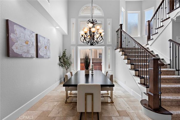 Chandelier, Dining room, Interior, Recessed Lighting