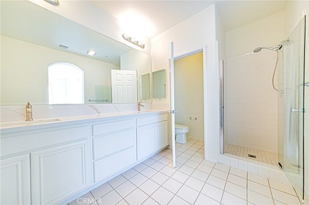 Bathroom, Dual Sink Vanities, Glass Shower, Interior