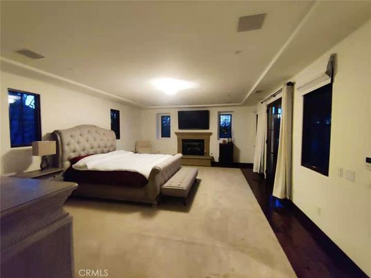 Bedroom, Fireplace, Interior