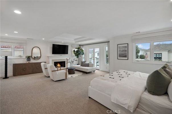 Bedroom, Fireplace, Interior, Recessed Lighting