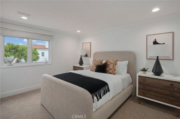 Bedroom, Interior, Recessed Lighting