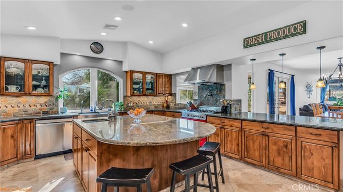 Interior, Kitchen, Pendant Lights, Recessed Lighting, Stainless Steel Appliances