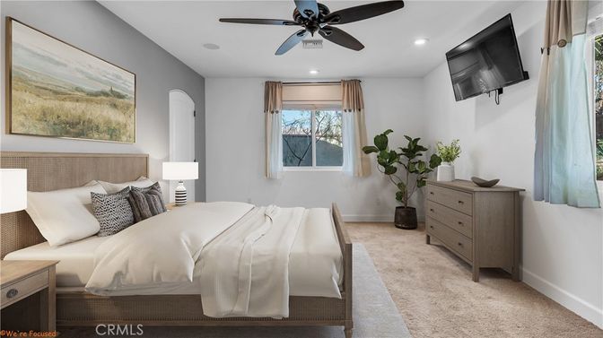 Bedroom, Interior, Recessed Lighting