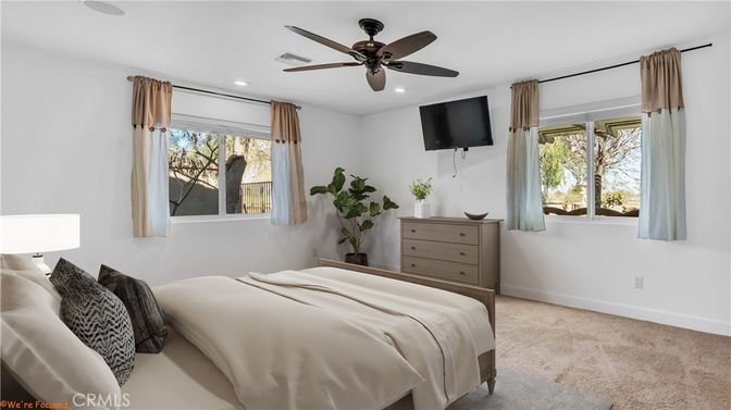 Bedroom, Interior, Recessed Lighting