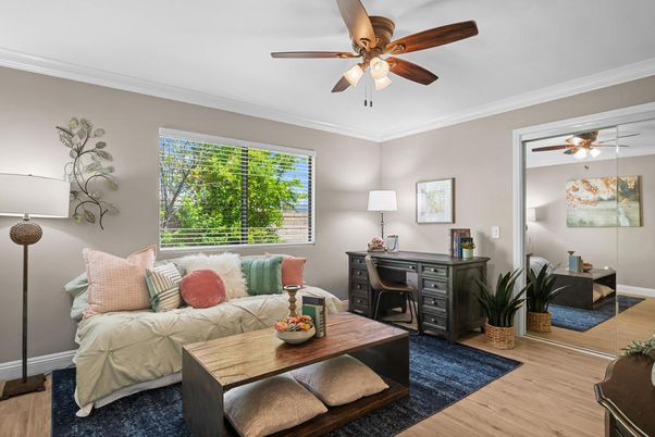Home Office, Interior, Wood Texture Flooring