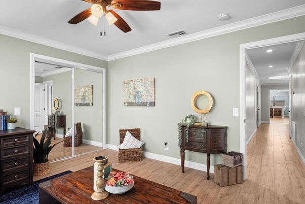 Interior, Recessed Lighting, Wood Texture Flooring