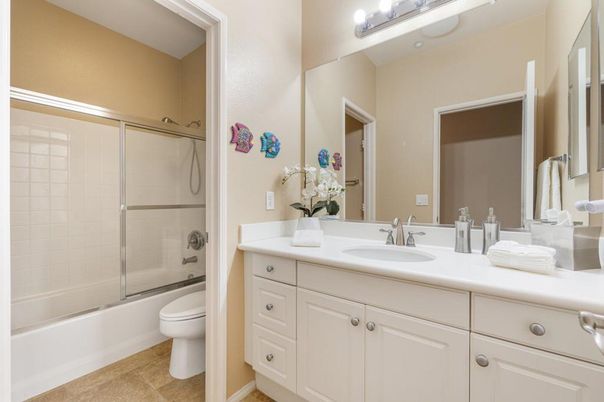 Bathroom, Dual Sink Vanities, Glass Shower, Interior