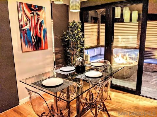 Dining room, Interior, Wood Texture Flooring