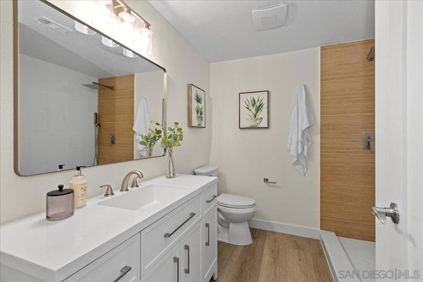 Bathroom, Interior, Wood Texture Flooring