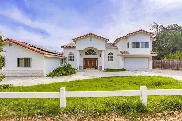 Attached, Backyard, Exterior, Facade, Solar Panels, Spanish Mediterranean