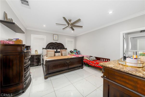 Bedroom, Interior, Recessed Lighting