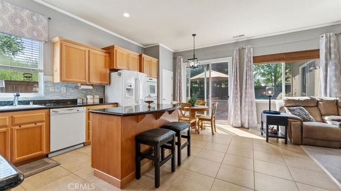 Dining room, Interior, Kitchen, Living room, Pendant Lights, Recessed Lighting