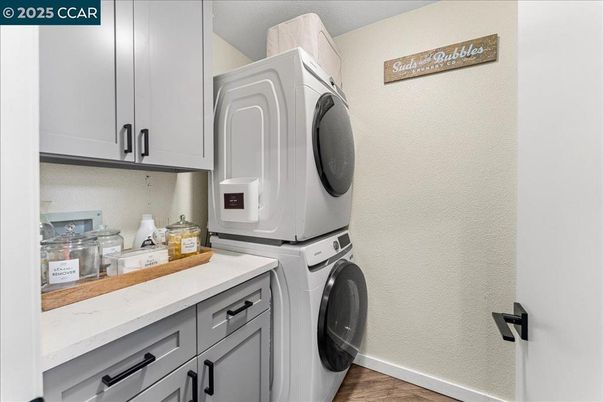 Interior, Washer, Wood Texture Flooring