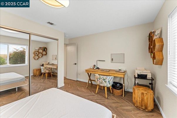 Bedroom, Home Office, Interior, Wood Texture Flooring