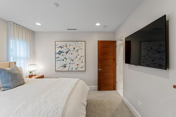 Bedroom, Interior, Recessed Lighting