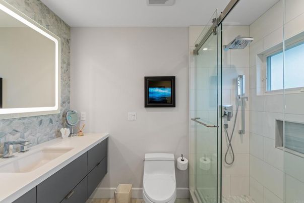 Bathroom, Glass Shower, Interior
