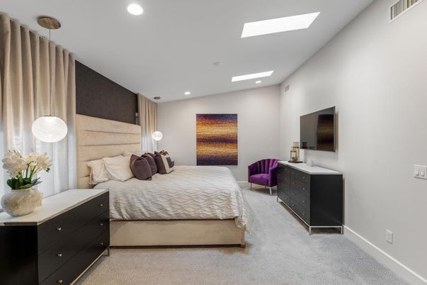 Bedroom, Interior, Recessed Lighting