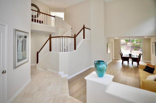 Dining room, Interior, Pendant Lights, Recessed Lighting, Wood Texture Flooring