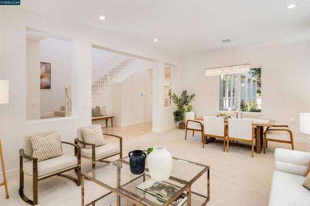 Chandelier, Dining room, Interior, Living room, Recessed Lighting