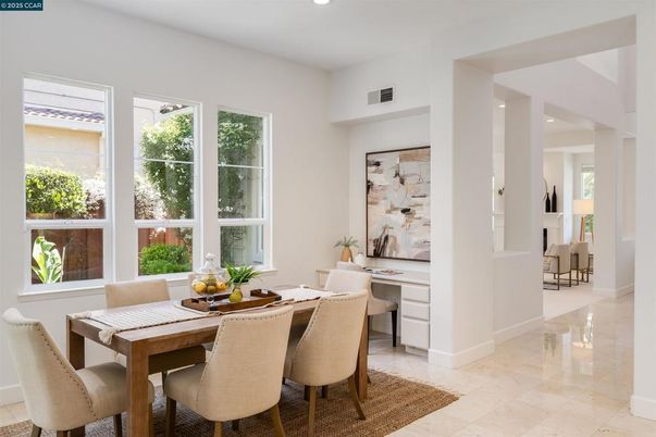 Dining room, Interior, Recessed Lighting