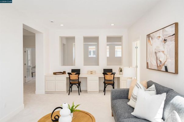 Home Office, Interior, Recessed Lighting
