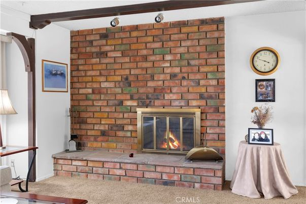 Fireplace, Interior, Stone Walls