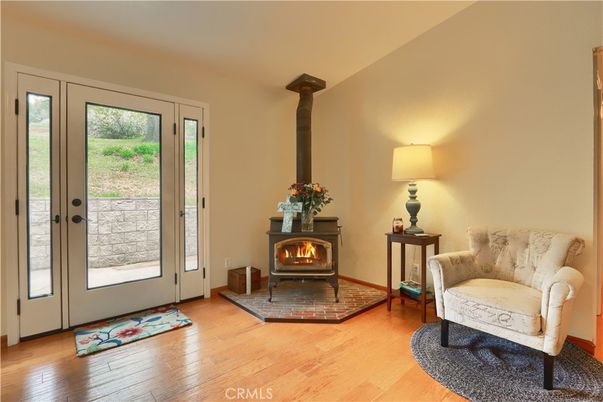 Fireplace, Interior, Wood Texture Flooring