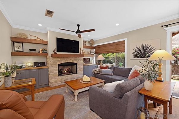Fireplace, Interior, Living room, Recessed Lighting