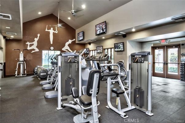 Fitness Equipment, Gym, Interior, Recessed Lighting