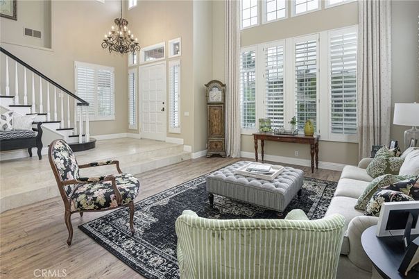 Chandelier, Interior, Living room, Wood Texture Flooring