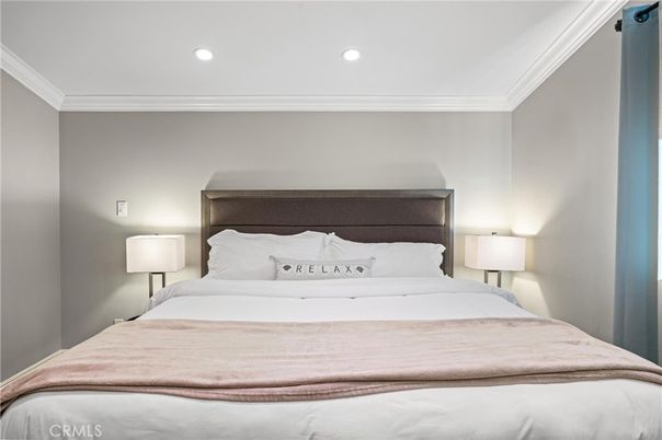 Bedroom, Interior, Recessed Lighting