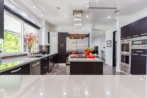 Interior, Kitchen, Recessed Lighting, Stainless Steel Appliances